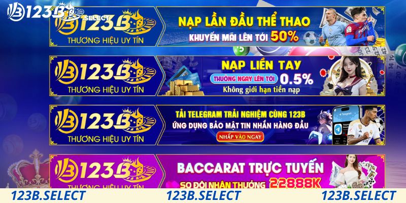 Những khuyến mãi nạp tiền 123B mà bạn nên nắm bắt